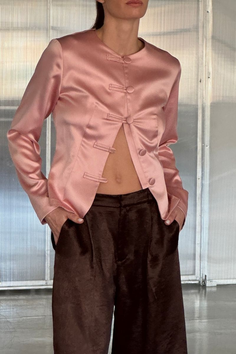 PINK SILK JACKET