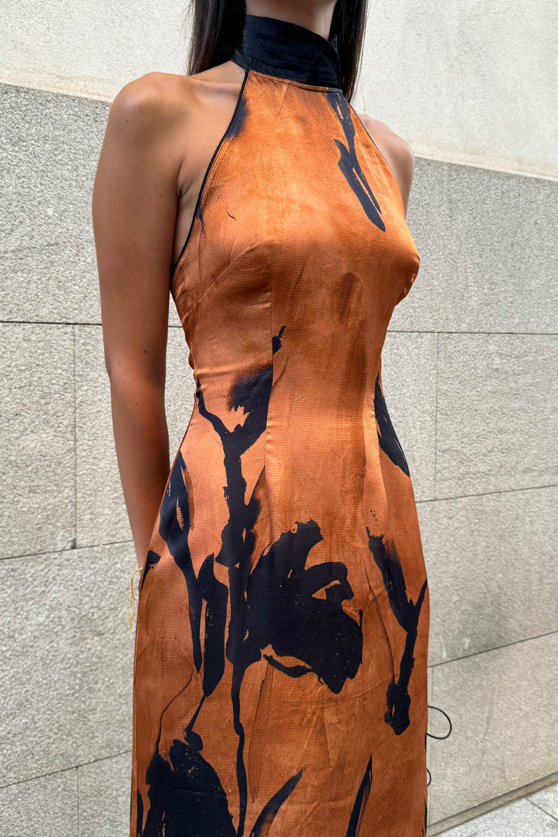 GILDA OCRE DRESS
