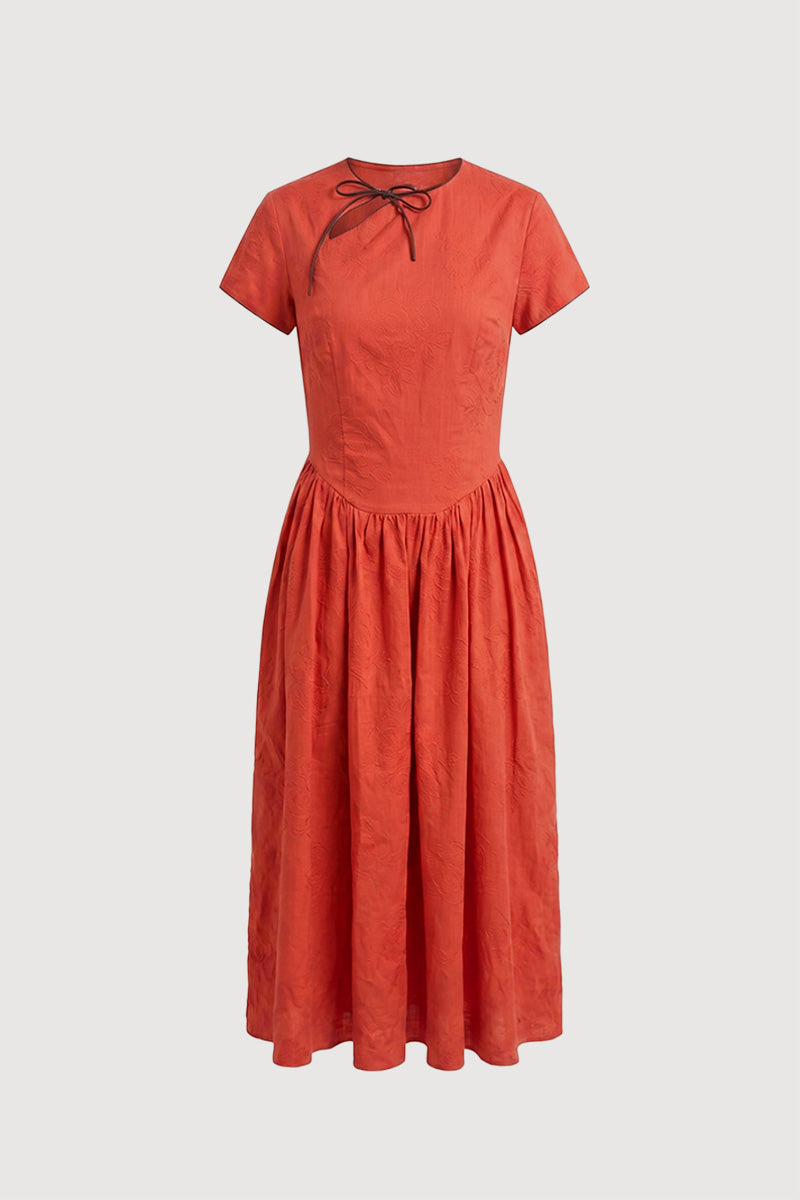 Monique Terracotta Dress