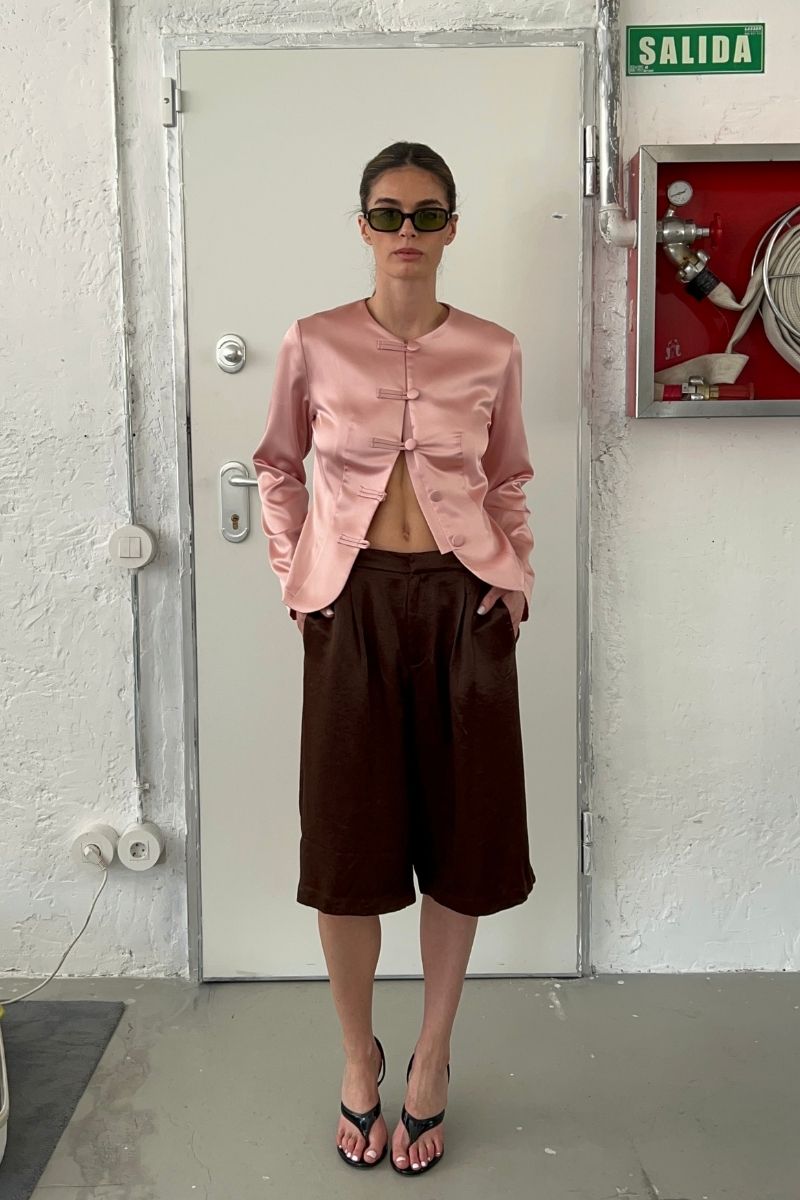 PINK SILK JACKET
