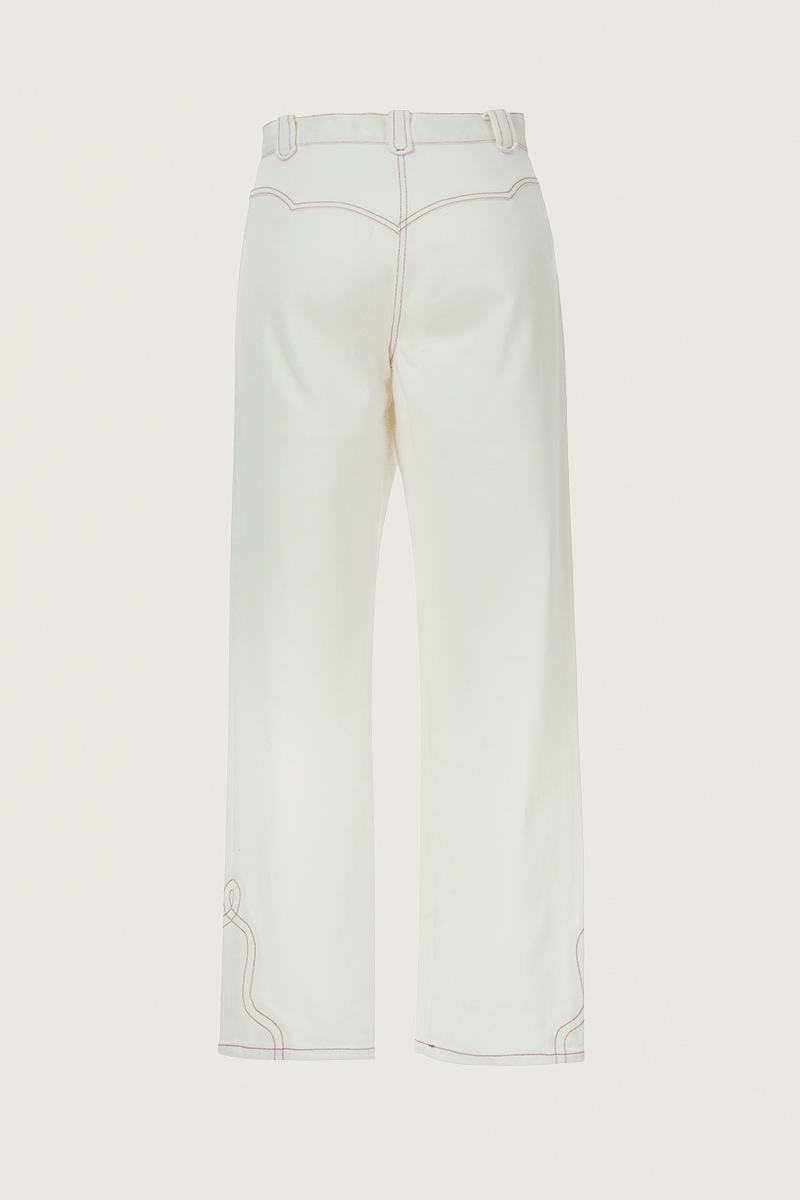 Parton White Trousers