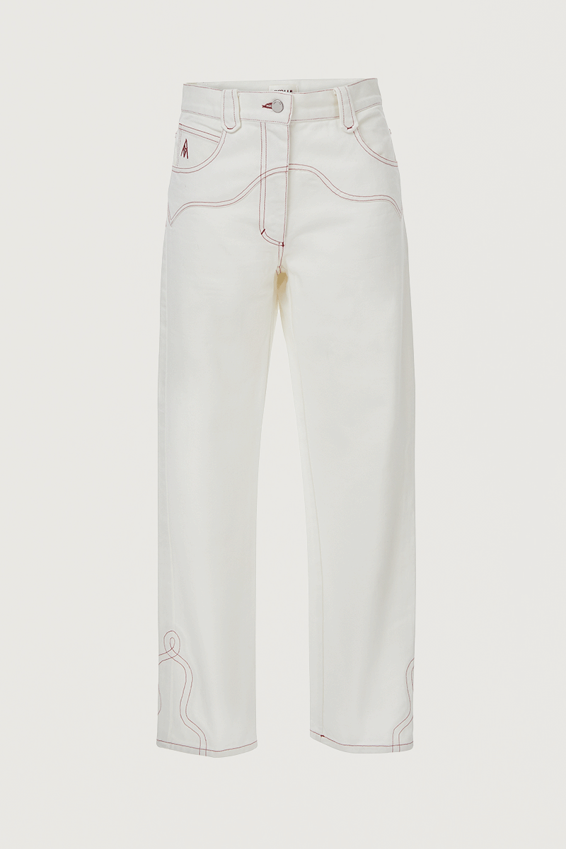 Parton White Trousers