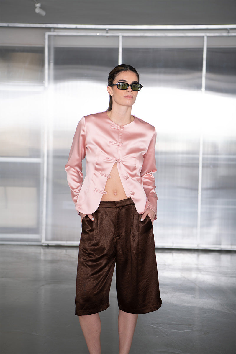 PINK SILK JACKET