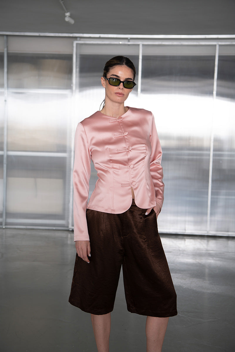 PINK SILK JACKET
