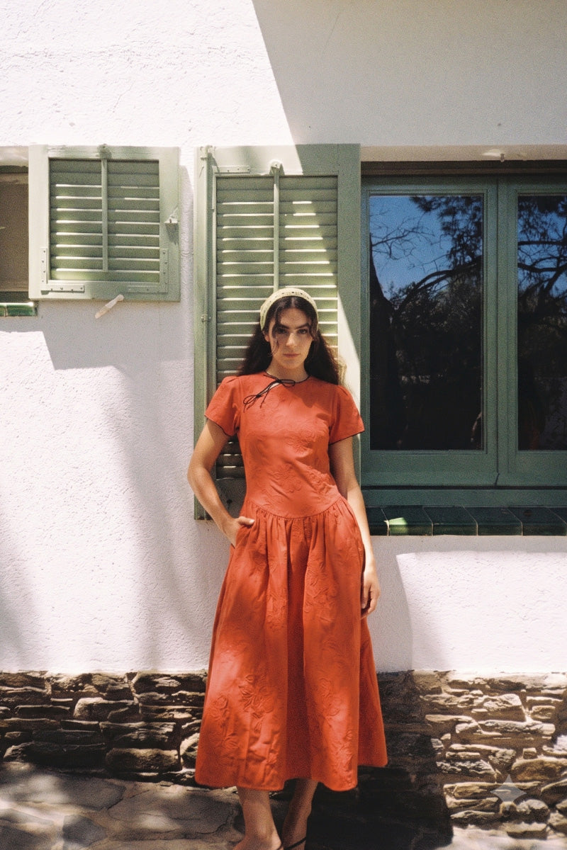 Monique Terracotta Dress
