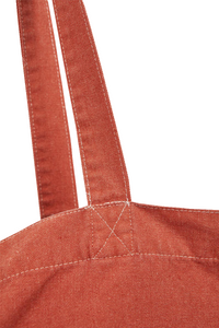 Tile Color Big Tote Bag Denim Unique Sustainable Premium Fabrics Details