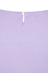 Johansson Cotton Top Lilac Mini Skirt Short Unique Sustainable Details