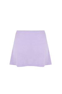 Johansson Cotton Top Lilac Mini Skirt Short Unique Sustainable Back