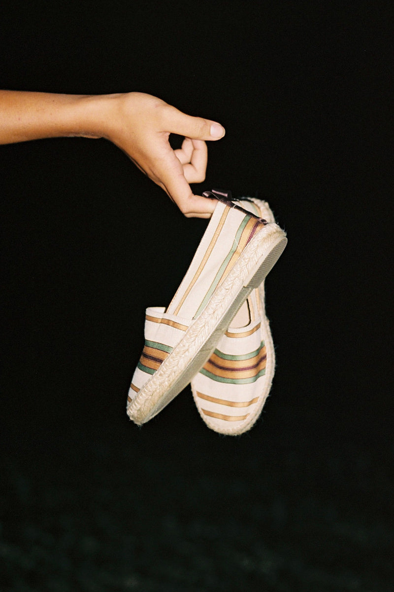 Classic Espadrilles Unique Pattern Made in Spain Sustainable Light Premium Fabrics Sole