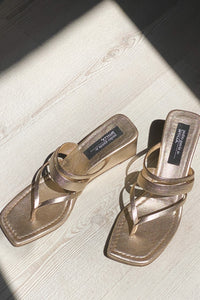 silver heel sandal